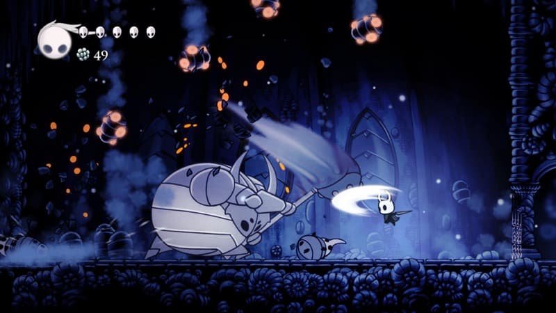Hollow Knight — Gothic ornamental linework