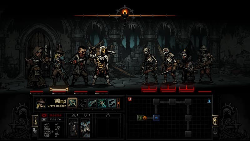 Darkest Dungeon — Heavy ink and shadow