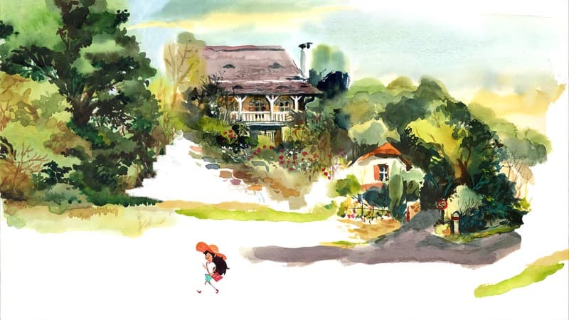 Dordogne — Watercolor washes